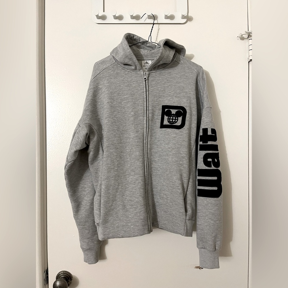 Disney Original Gray Zip Hoodie XS